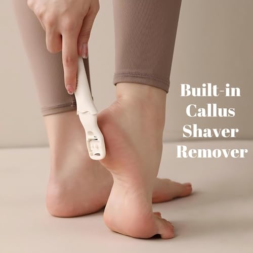 KINTEGOOD 2-in-1 Foot File and Callus Shaver Stainless Steel Pedicure Tool
