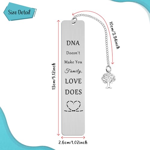Step Mom Step Dad Bookmark Stainless Steel Gift for Bonus Parents