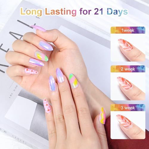 VIVAALI Blooming Gel Nail Polish Clear Watercolor Effect 0.5 Fl Oz