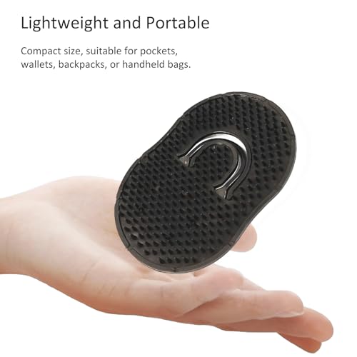 Jaasuee 4-Pack Pocket Palm Combs - Portable Scalp Massager & Shampoo Brush