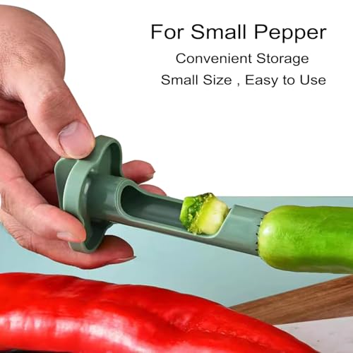 2-in-1 Pepper Seed Corer and Deseeder Tool for Bell Peppers and Chilies