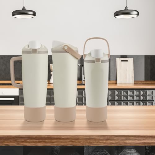 2PCS Silicone Boot Compatible with Owala 30oz & 40oz FreeSip Sway Bottles & Tumblers, Protective Anti-Slip Bottom Cover Sleeve for Freesip Sway Tumbler