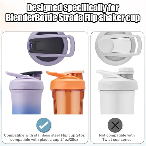8pcs Silicone Lid Gasket Replacement for BlenderBottle Strada Shaker Cup