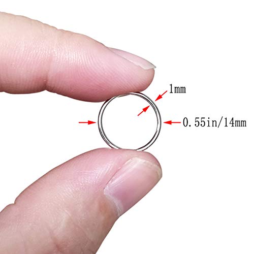 Metal Hair Braid Rings & Hoops for Dreadlocks (200 Pack, Gold & Silver)