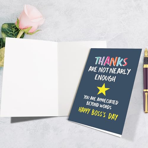 Boss's Day Card for Mentor - Thank You Greeting Card
