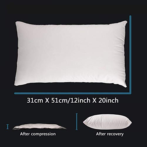 EDOW 12x20 Throw Pillow Insert, Soft Down Alternative Square Form