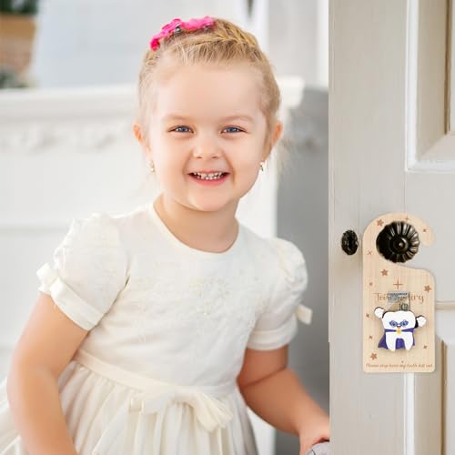 Wooden Tooth Door Hanger with Money Holder Keepsake Box for Kids