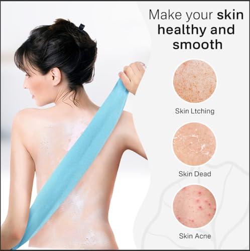 Yiclick Exfoliating Washcloth Towel - 2PCS Body Scrubber for Smooth Skin