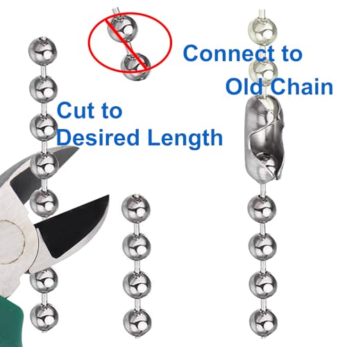 12-Inch Ceiling Fan Pull Chain Set - 2 Pack with Wooden Pendant