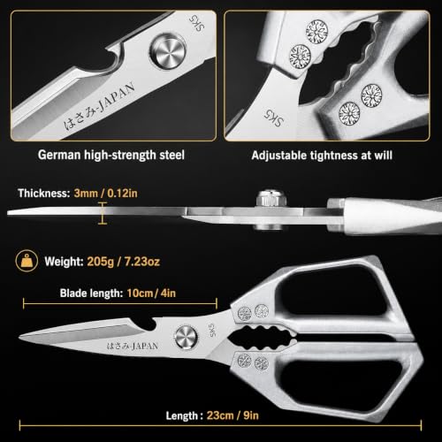 K-Y Heavy Duty Kitchen Shears - All Purpose Stainless Steel Food Scissors