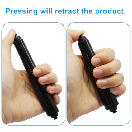 OSVJE Universal Toilet Paper Holder Set, Black - 2 Pack