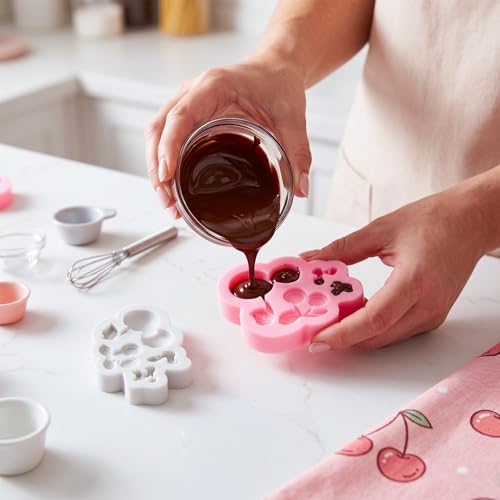 Mini Silicone Chocolate Molds - 2 Pack, Non-Stick & Heat-Resistant