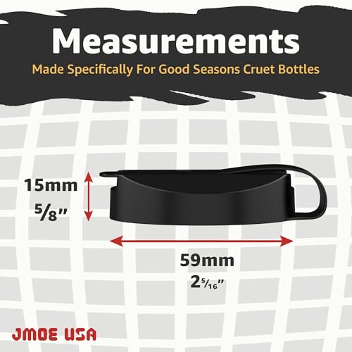 Jmoe USA Replacement Lids for Good Seasons Salad Dressing Cruet - 2-Pack