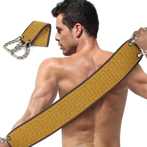 Exfoliating Back Scrubber for Shower, 37 Inch Body Washer with Handles