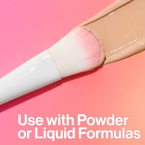 wet n wild Foundation Brush, Densely-Packed Synthetic Bristles for Liquid, Cream & Powder