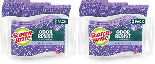 Scotch-Brite Non-Scratch Scrub Dots Sponge Pack of 2 (3 Sponges)