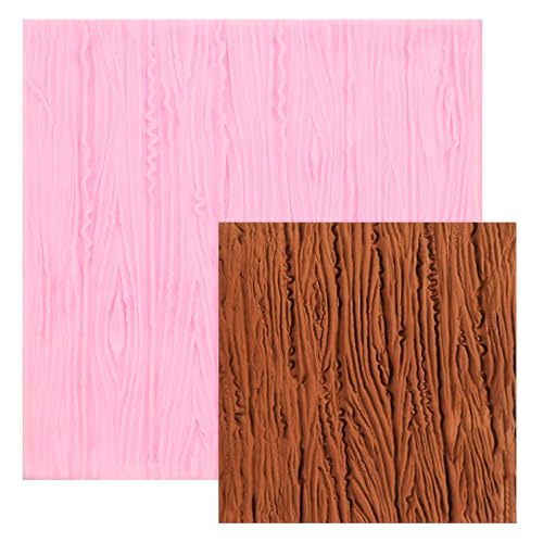 Wood Grain Tree Bark Silicone Mold for Cake Decorating