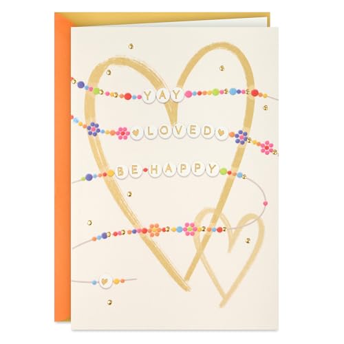 Hallmark Friendship Bracelet Birthday Card for Daughter, Sister, Friend