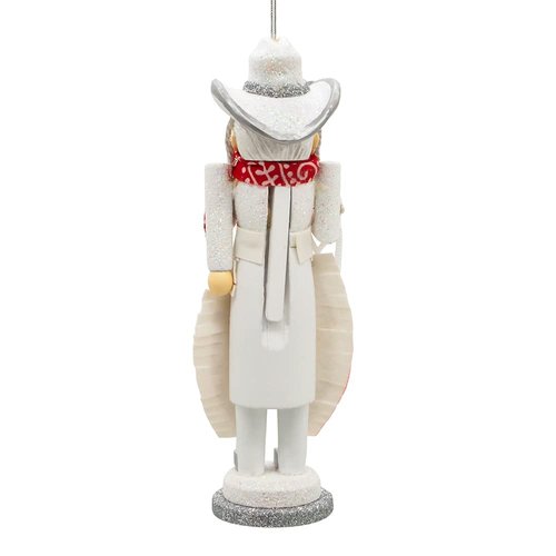 Kurt Adler 6-Inch Hollywood Rhinestone Cowgirl Nutcracker Ornament