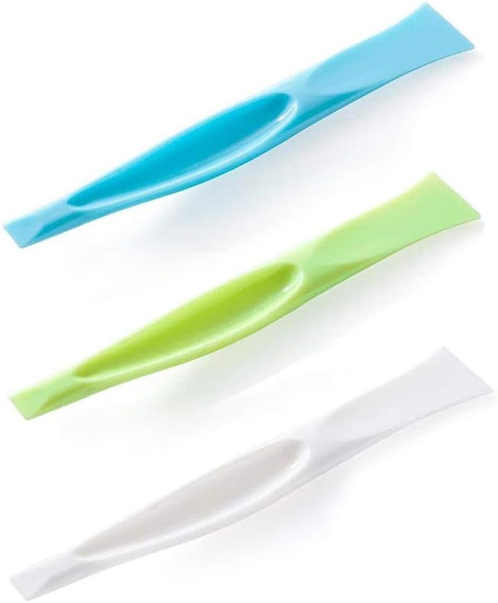 Skiennix 3 PCS Multipurpose Cleaning Scraper Tool - Non-Scratch Hard Plastic for Kitchen & Label Removal
