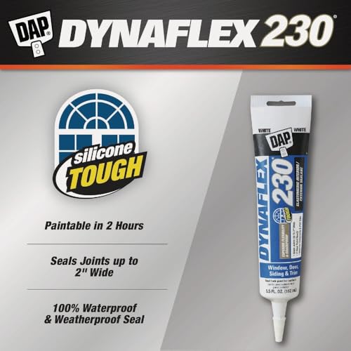 DAP Dynaflex 230 Premium Elastomeric Sealant, 5.5 oz White