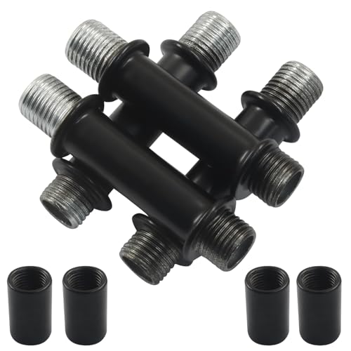 Piutouyar 4-Piece 50mm Black Straight Pipe Lamp Stem Kit