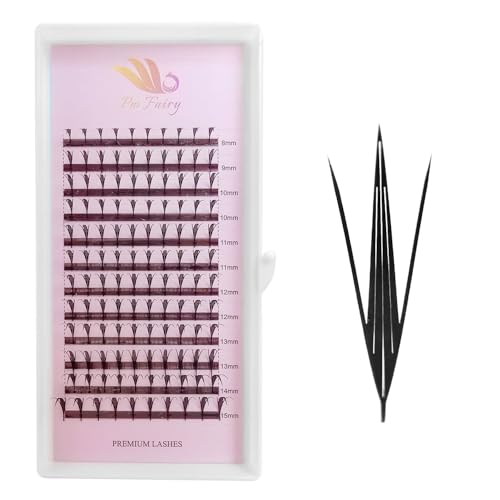 Pro Fairy Manga Eyelash Clusters 120Pcs D Curl Volume Lash Tray