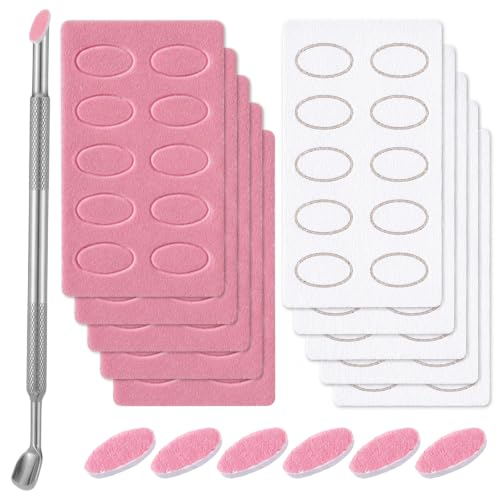 Dual-Ended Cuticle Pusher and 180 Grit Sandpaper Sheets Manicure Kit