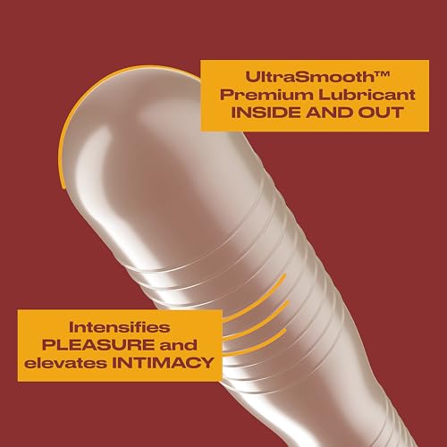 Trojan Ultra Ribbed Ecstasy Lubricated Condoms - 26 Count