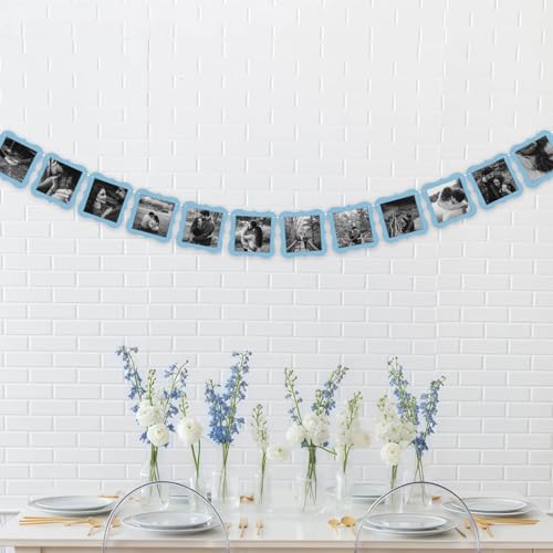 Something Blue Bridal Shower Photo Banner - Pre-Strung Decor
