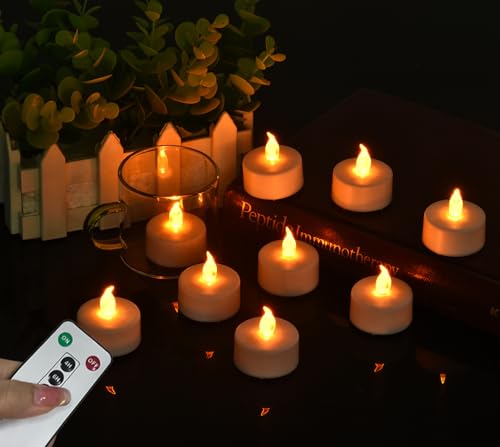 5-Pack Flameless LED Tea Light Candles with Remote Control