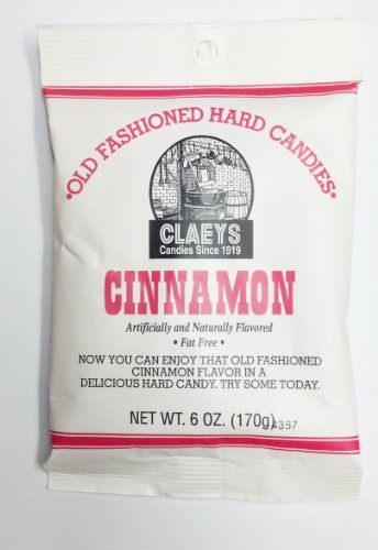 Claeys Cinnamon Fat Free Old Fashioned Hard Candies, 6 oz (2-Pack)
