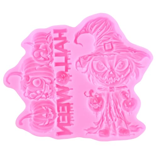 Halloween Witch & Pumpkin Silicone Fondant Molds for Baking