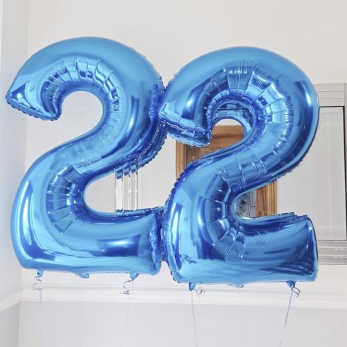40 Inch Blue Number 3 Balloon - Helium Foil Birthday Decoration