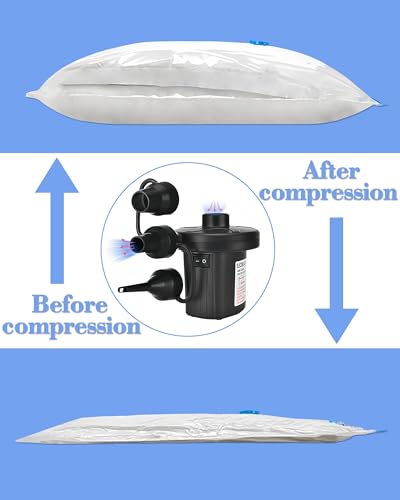Portable Electric Air Pump for Fast Inflation - 110V AC/12V DC