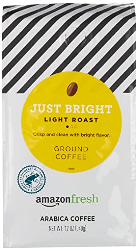 Amazon Fresh Just Bright Light Roast Ground Coffee - 12oz Pack of 3