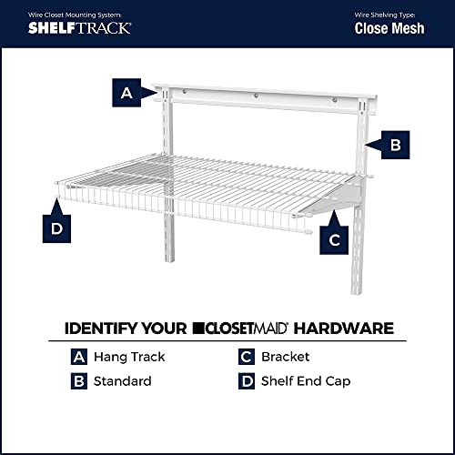 ClosetMaid ShelfTrack Locking Shelf Bracket for 16" Wire Shelving