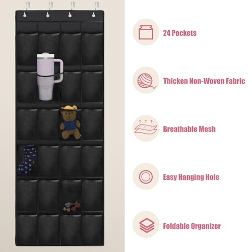 Mity Rain 24 Pocket Cup Organizer for Stanley Tumbler - Foldable Hanging Storage