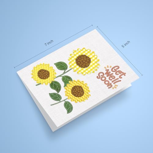 Get Well Card for Friends & Family - 5x7 Encouragement Card