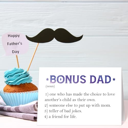 Bonus Dad Definition Card - Perfect for Father's Day, Birthdays