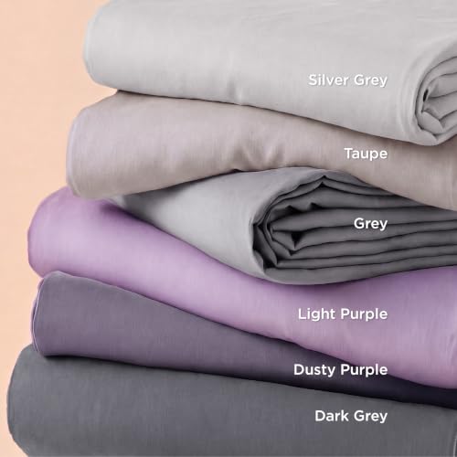 Bedsure King Size Duvet Cover Set Dark Grey 3-Piece Ultra Soft Microfiber