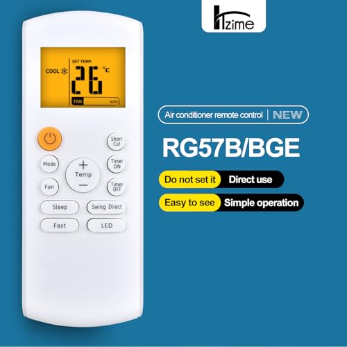 Replacement AC Remote Control for Midea, Samsung, & Blue Star Air Conditioners