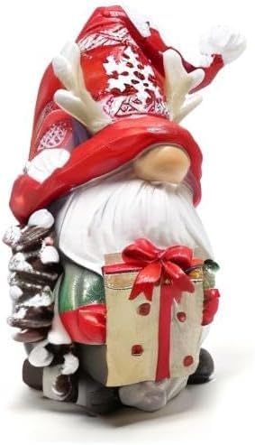 Christmas Gnomes Decor Resin Figurines - Festive Holiday Table Centerpiece - Variation of THIS Listing