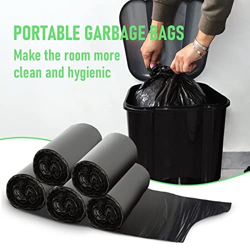 BAHREL Small Trash Bags 4 Gallon, 100 Count Heavy-Duty Liners