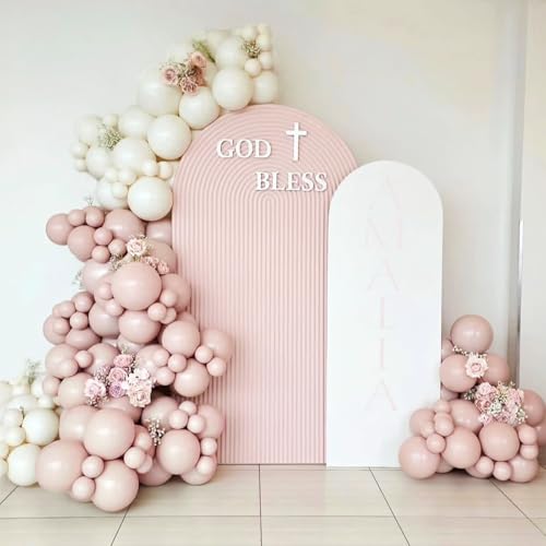 Dusty Pink Balloon Arch Kit | 145Pcs for Baby Shower & Parties