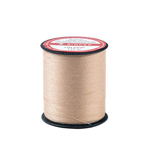 Singer All Purpose Polyester Sewing Thread 150 Yards - Camel (1 Pack)