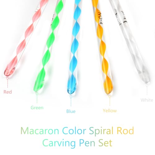 Kootinn 5 Pcs Nail Art Clean Up Brushes - Gel & Polish Removal Tools