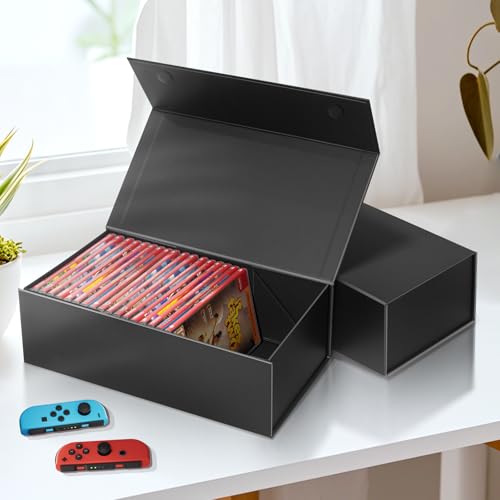 Nintendo Switch Game Storage Box for 28 Discs - Black