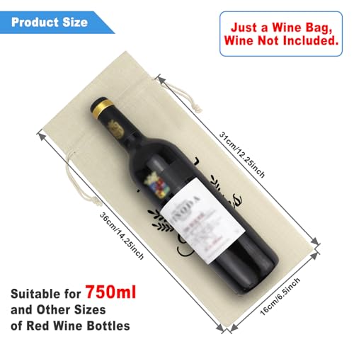 Thank You Wine Bag for Gifts - Thanksgiving & Holiday Appreciation