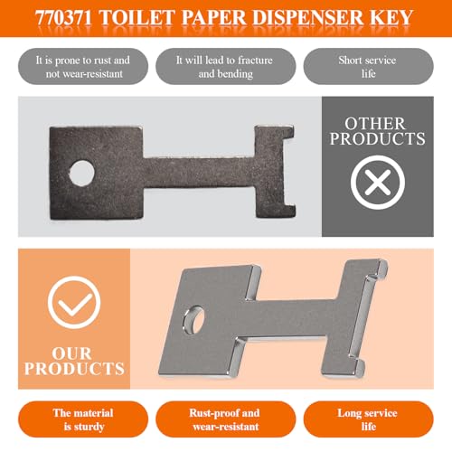 Toilet Paper Dispenser Key 770371 for Kimberly Clark & Sysco
